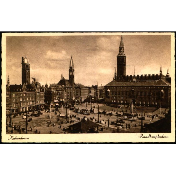 Kbenhavn - Raadhuspladsen - John Meinckes Kunstforlag 88