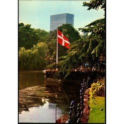 The Royal Hotel as seen from the Tivoli Gardens at Twilight - IHA u/n