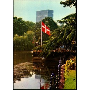 The Royal Hotel as seen from the Tivoli Gardens at Twilight - IHA u/n