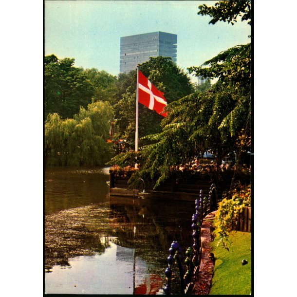 The Royal Hotel as seen from the Tivoli Gardens at Twilight - IHA u/n