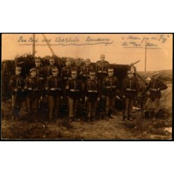 Paa Post ved Aarhus Landevej - Hilsen Nr. 500/1912 Holm - Fotokort u/n