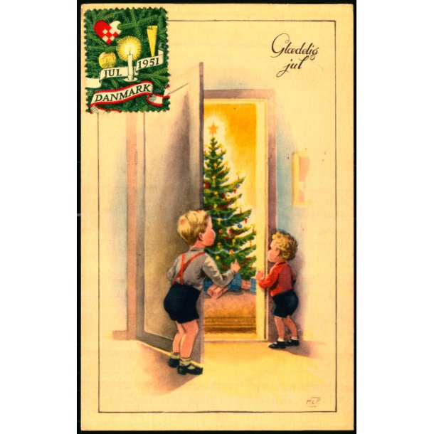 Hans Christian Petersen - Gldelig jul - Serie 1062 - Brugt