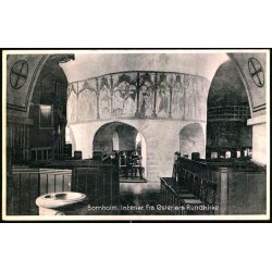 Bornholm - Interir fra sterlars Rundkirke - Colbergs Bogh. 1200 - Ubrugt 