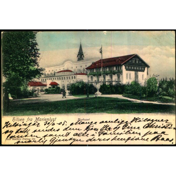 Hilsen fra Marienlyst - Kurhuset - J.M. 198 - Brugt