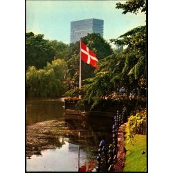 The Royal Hotel as seen from the Tivoli Gardens at Twilight - IHA u/n