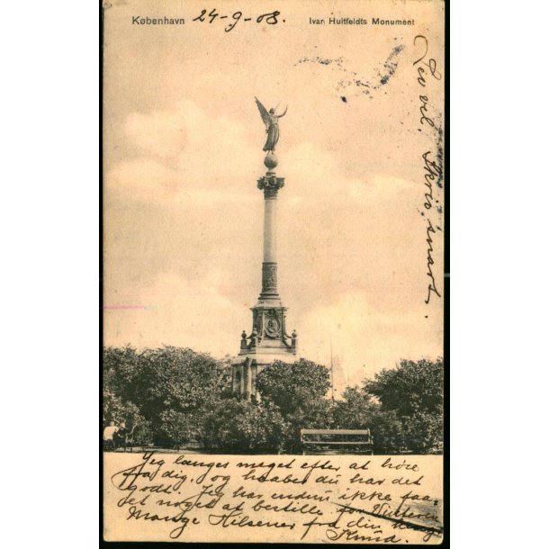 Kbenhavn - Ivar Huitfeldt Monumentet - Sk- B. &amp; Kf. 2160