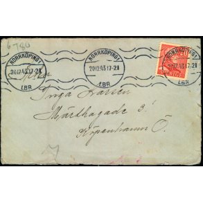 Censurbrev fra Sverige  20 -12 - 43 - Til Kbenhavn 