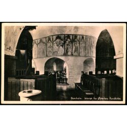Bornholm - Interir fra sterlars Rundkirke - Colbergs Bogh. 8045 - Ubrugt 