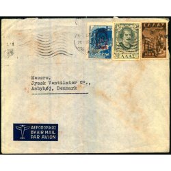 Luftpost Brev fra Grkenland til Danmark - 24 - 11 - 48