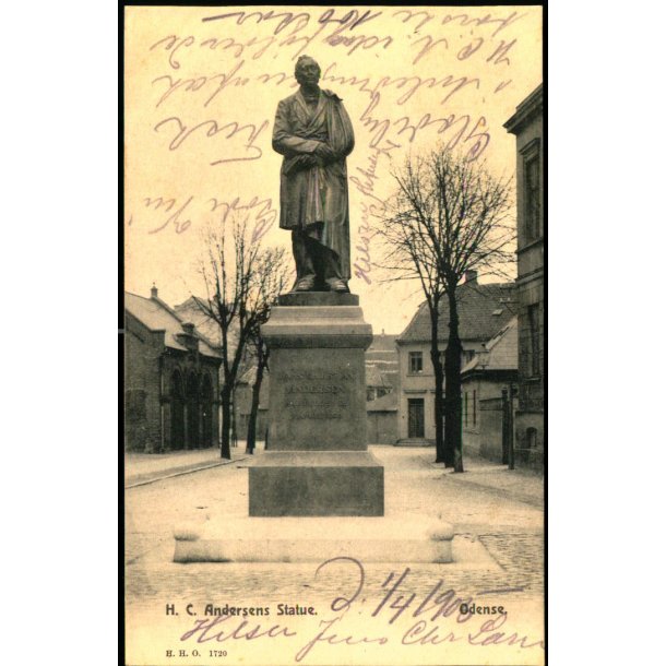 H.C. Andersens Statue - Odense - H.H.O. 1720 - Brugt