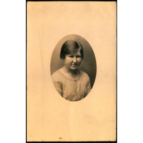 Ollerup H�jskole - Anna Kj�rd 11. Juni 1922 - Fotokort Carl Slej u/n - Ubrugt