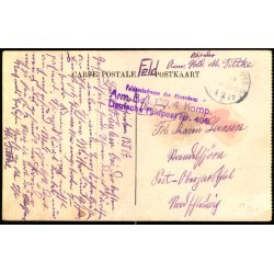 Feldpost - ??  1917 - Oberjersdal - Nordschleswig  - Billedside : Lille