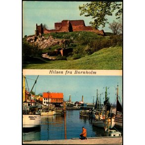 Hilsen fra Bornholm - Hammershus Ruiner - Rudolf Olsen 1564 - Ubrugt