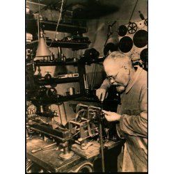 Kbenhavns Rdhus - Jens Olsen arbejder p sit Verdensur - Kbh. rdhus u/n - Ubrugt