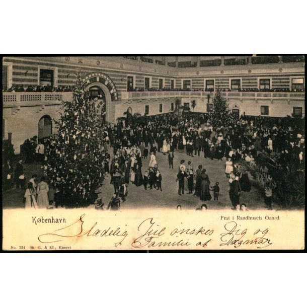 Kbenhavn - Fest i Raadhusets Gaard - Sk.B. &amp; Kf. 734