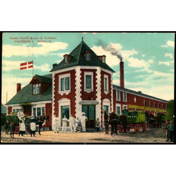 Harald Olsens Bageri &amp; Conditori - Guldborg L. - Thaaning Steffensens Bogh. u/n - Brugt