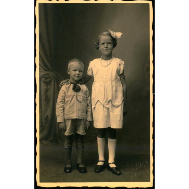 Ollerup - Fotokort Carl Slej u/n  Julen 1925 - Brugt