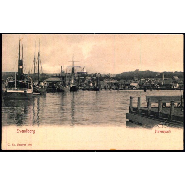 Svendborg - Havneparti - C. St. 893 - Ubrugt