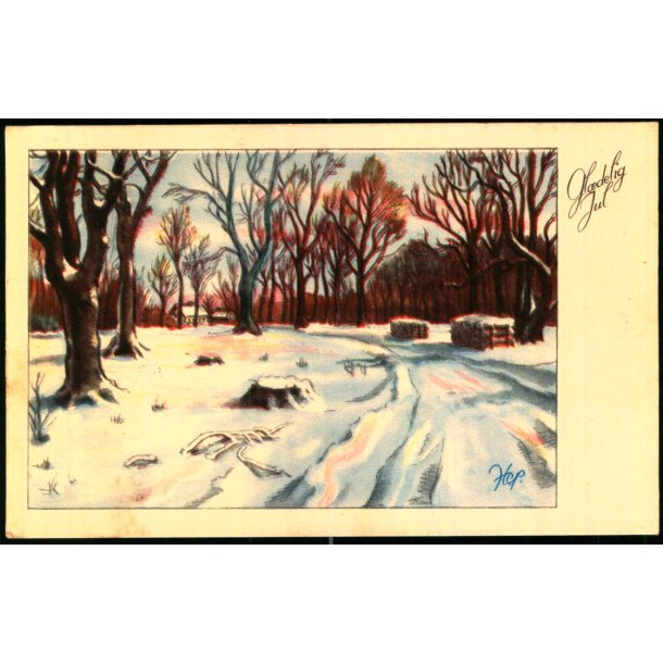 Hans Christian Petersen - Gldelig jul - F.D.B. Papir Serie 1202 - Brugt