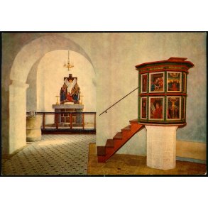 Bornholm - Sct. Ols Rundkirke indre - Colbergs Bogh. 9041 - Ubrugt