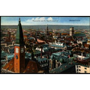 Kbenhavn -  Panorama set fra Raadhustaarnet - 12021