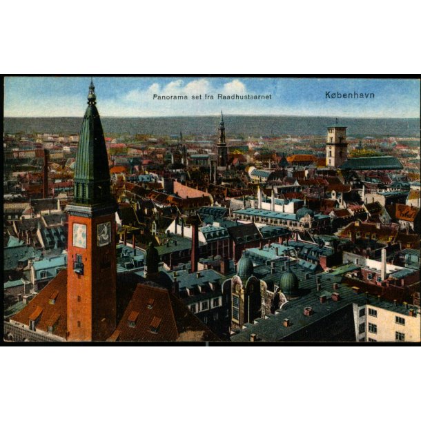 Kbenhavn -  Panorama set fra Raadhustaarnet - 12021