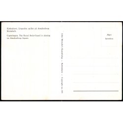 K�benhavn - Livgarden spiller p� Amalienborg Slotsplads - John Meinckes Kunstforlag 865