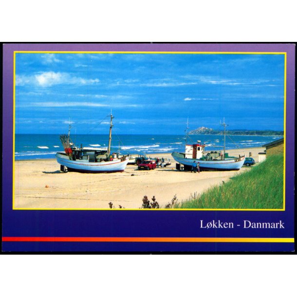 Lkken - Fiskekuttere p Staranden -  Trojaborg L 17 - Ubrugt