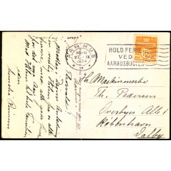 Aarhus - Panorama fra Vest - Luftfoto - J.J.N. 127033 - Brugt