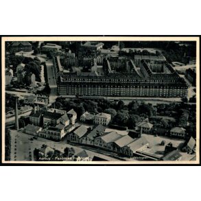 Aarhus - Panorama fra Vest - Luftfoto - J.J.N. 127033 - Ubrugt