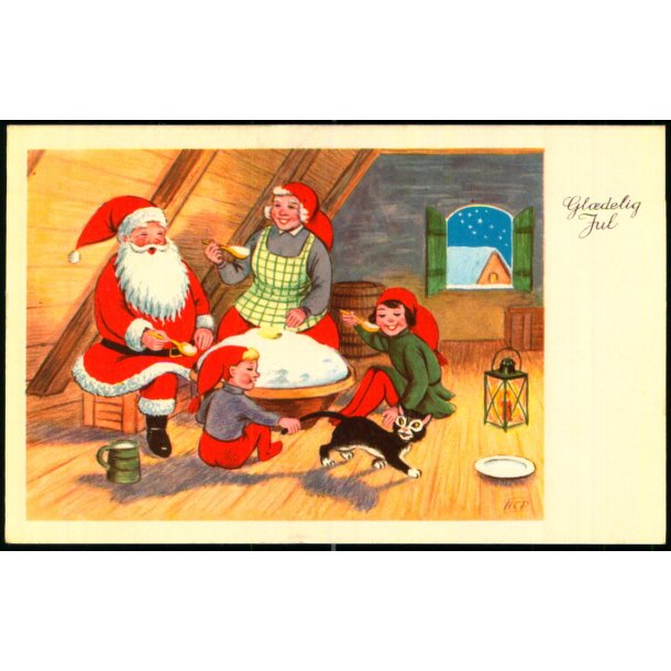 Hans Christian Petersen - Gldelig jul - Imp. 460/28 - Brugt