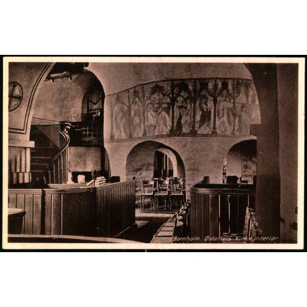 Bornholm - sterlars Kirke - Interir - Frits Srensen 752d - Ubrugt