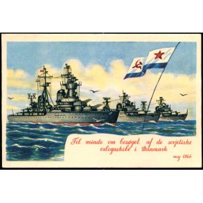 Til minde om bes�get af de sovjetiske orlogsskibe i Danmark - maj 1964 - u/n