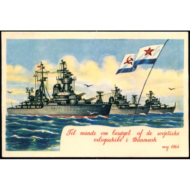 Til minde om bes�get af de sovjetiske orlogsskibe i Danmark - maj 1964 - u/n