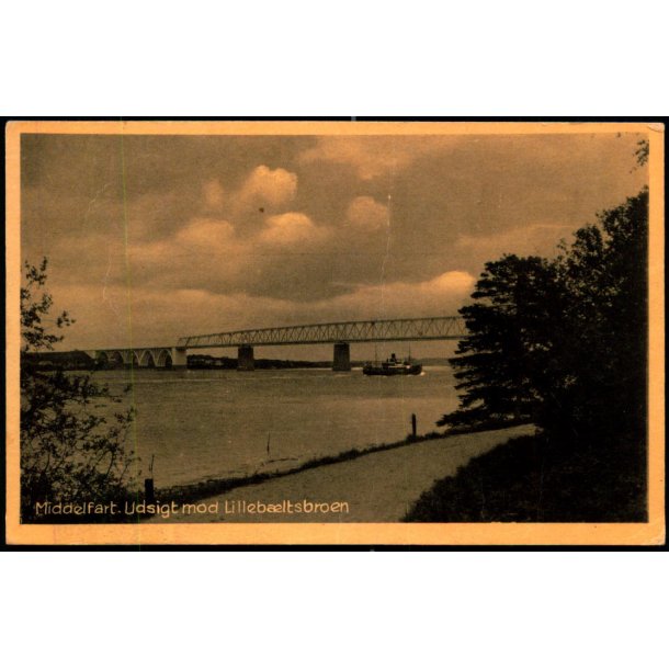 Middelfart - Udsigt mod Lillebltsbroen - Stender M. 25 - Brugt