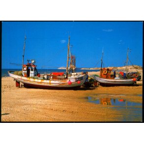 Lkken - Fiskerbde p Staranden -  Trojaborg L 3 - Ubrugt