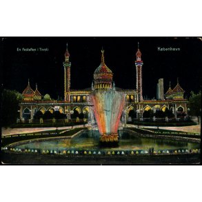 Kbenhavn - En Festaften i Tivoli - C.R. No 164 - Med Glimmer !!
