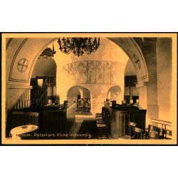 Bornholm - sterlars Kirke indvendig - K.H. Olsen 547 - Ubrugt