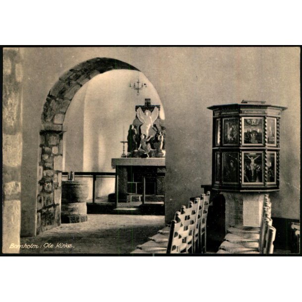 Bornholm - Ols Kirke - Rudolf Olsen 9038  - Ubrugt