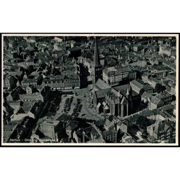 Aarhus - Omkring Domkirken - Luftfoto Arvid Hansen 77 - Ubrugt