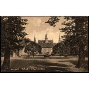 Jgerspris - Slot set fra indkrslens Alleen - J. Chr. Pedersen 17 C - Ubrugt