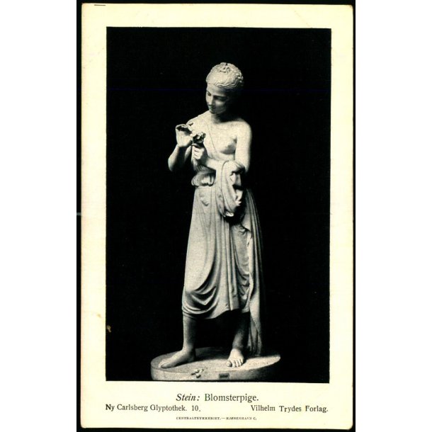 Ny Carlsberg Glyptotek. 10 - Stein . Blomsterpige - Vilhelm Trydes Forlag u/n