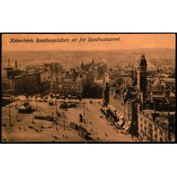 Kbenhavn -  Raadhuspladsen set fra Raadhustaarnet - 12004