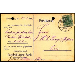 Sonderburger Bank -  Helsagskort u/n - Brugt