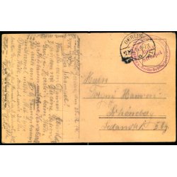 Feldpost - Berlin  27 - 12 -14 - Til Schneberg  - Billedside : Berlin W.