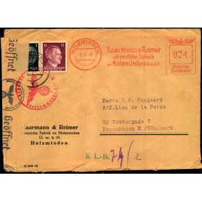 Censurbrev fra Tyskland  9 - 5 - 42 - Til Kbenhavn