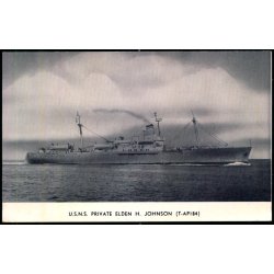 U.S.N.S. Private Elden H.Johnson - Fotokort u/n