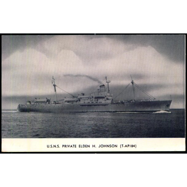 U.S.N.S. Private Elden H.Johnson - Fotokort u/n