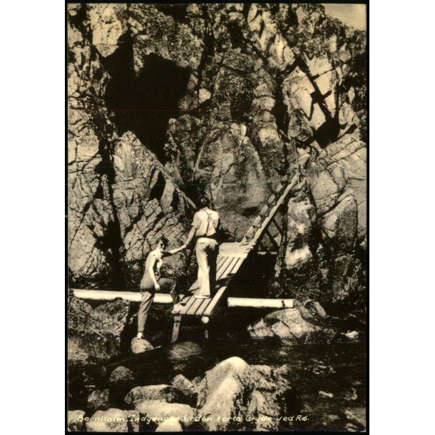 Bornholm - Indgang til den sorte Gryde ved R - Colbergs Bogh. 2726 - Ubrugt