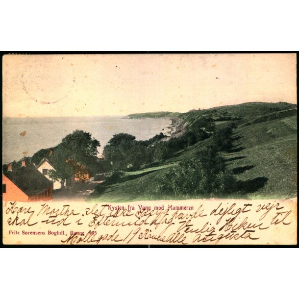 Bornholm - Kysten fra Vang mod Hammeren - Frits Srensens Bogh. 495
